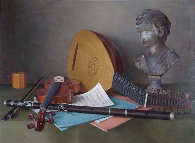 Appraisal: GERALD NORDEN British - Musical instruments signed and dated '