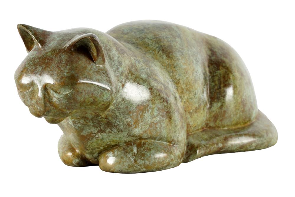 Appraisal: BARBARA BERETICH - TOM TOM bronze with mottled green and