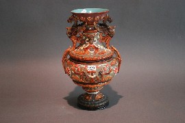 Appraisal: A Baudenbach twin-handled vase