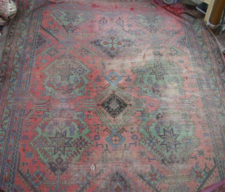 Appraisal: A large Ushak carpet late th early th century the