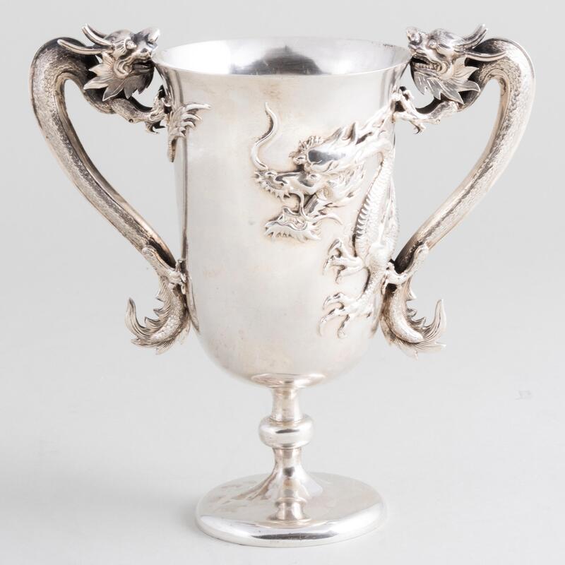 Appraisal: Luen Wo Chinese Export Silver Cup Marked x x in