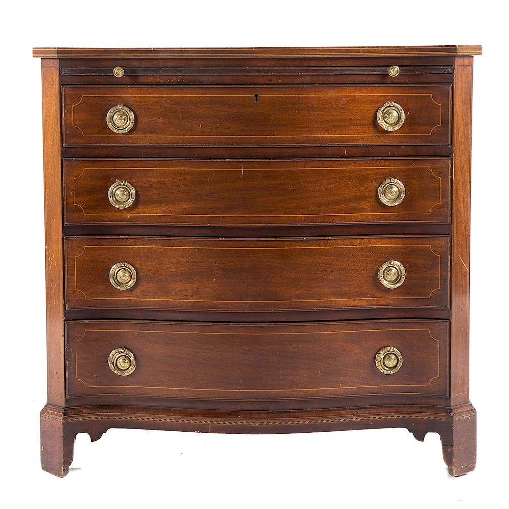 Appraisal: Potthast Georgian style mahogany bachelor's chest Baltimore MD th century