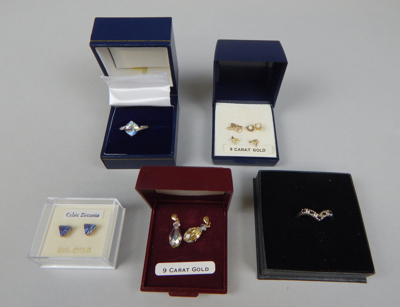 Appraisal: A quantity of jewellery to include two dress rings various