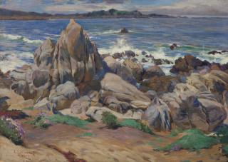 Appraisal: Emil J Kosa Jr N A Rocky coastal signed and