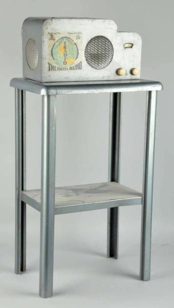 Appraisal: Coin-Op Hotel Radio On Stand Very nice look with a