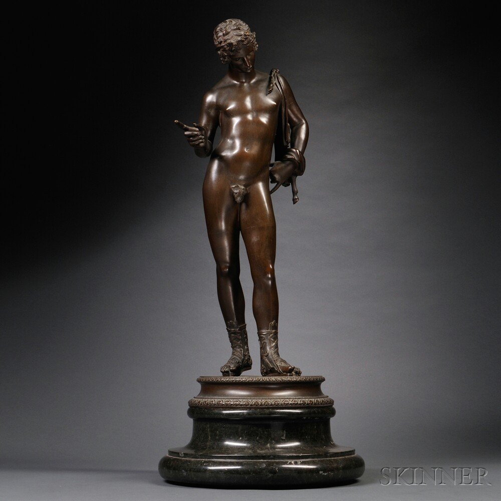 Appraisal: Grand Tour Bronze Figure of a Nude Man th century