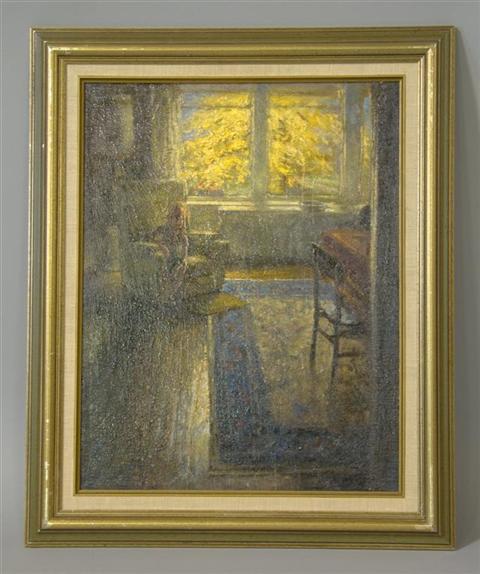 Appraisal: DEAN FISHER AMERICAN TH CENTURY AUTUMS GLOW Oil on canvas