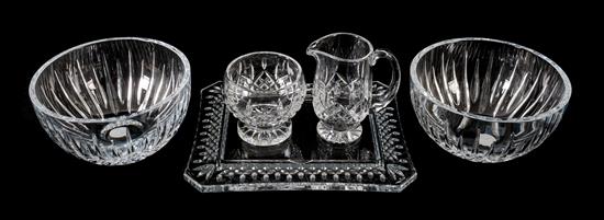 Appraisal: Sale Lot A Group of Five Waterford Glass Articles th