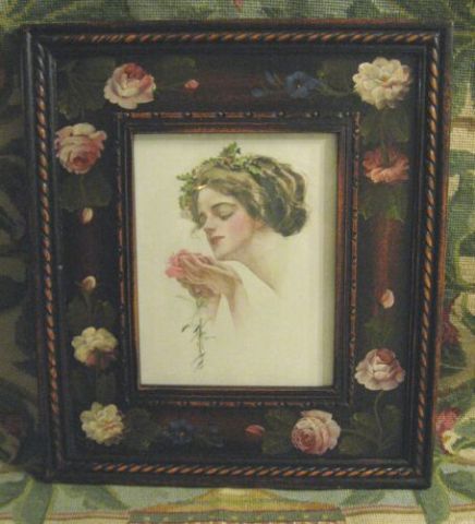 Appraisal: HAND PAINTED FRAMED HARRISON FISHER PRINT