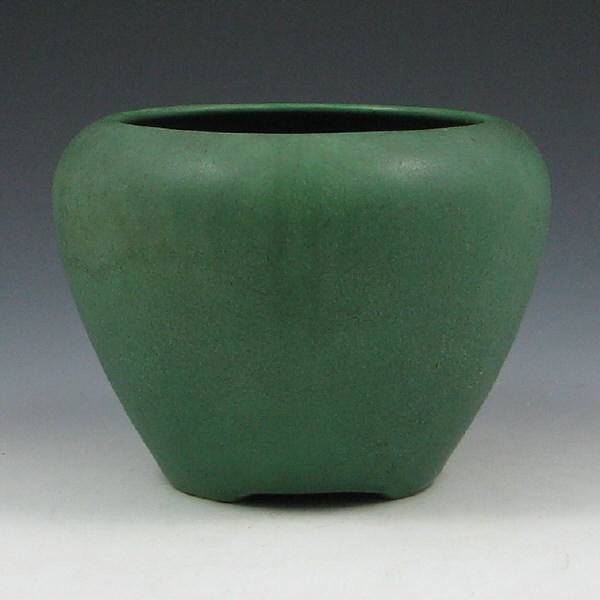 Appraisal: Roseville Matte Green - Jardiniere - Mint Roseville Matte Green