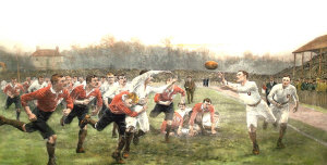 Appraisal: After William Barnes Wollen - - A Rugby Match originally