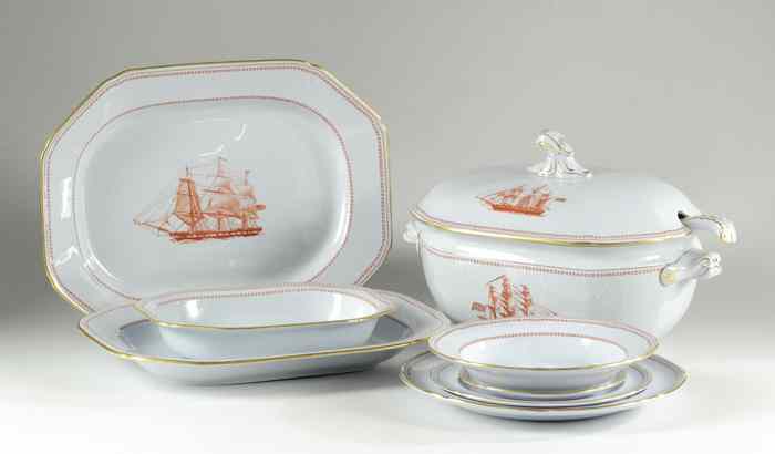 Appraisal: THIRTY-SEVEN PIECE COPELAND SPODE CHINA SET in the ''Trade Winds''