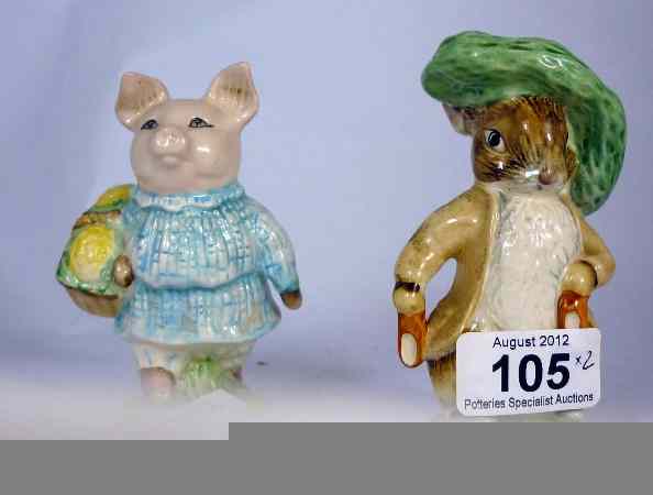 Appraisal: Beswick Beatrix Potter Figure Benjamin Bunny BP b and Royal