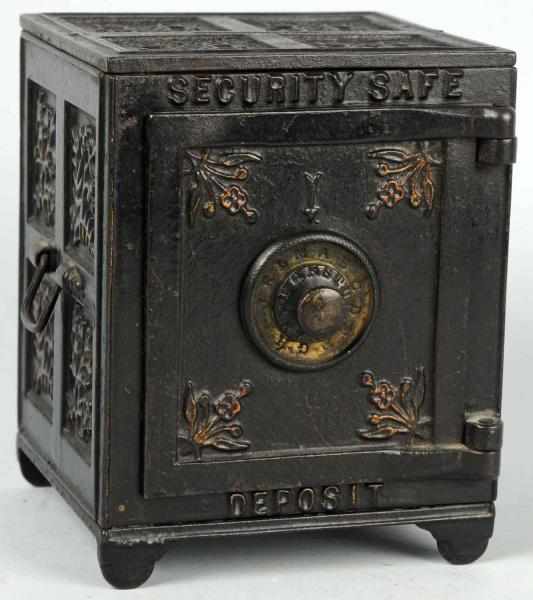 Appraisal: Cast Iron Security Safe Still Bank Working Includes original drawers