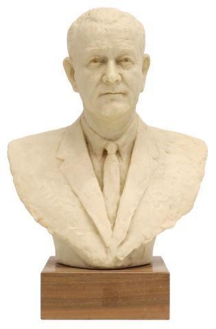 Appraisal: Sculptured composite material bust of Lyndon Baines Johnson th President