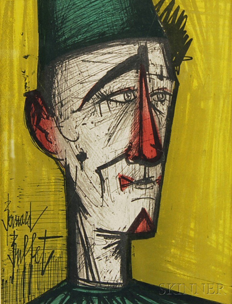 Appraisal: Bernard Buffet French - Jojo the Clown published in Mourlot's