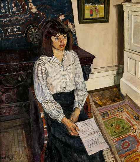 Appraisal: Carel Weight RA - The Letter - Sarah oil on