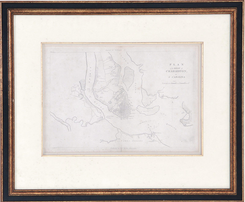 Appraisal: Plan of the Seige of Charleston in South Carolina map