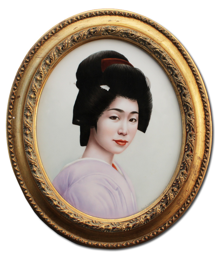 Appraisal: SALDARRIAGA Maria Teresa American - Portrait of a Geisha Painting