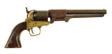 Appraisal: RARE CONFEDERATE GRISWOLD PERCUSSION REVOLVER Cal SN Seldom encountered revolver