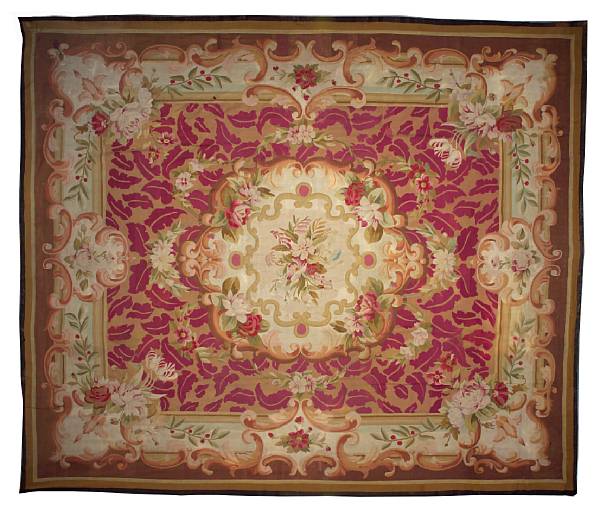 Appraisal: A Napoleon III Aubusson carpet France mid th century