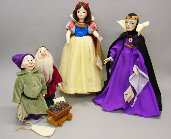 Appraisal: Lot of porcelain tagged JERRI all original Snow White family