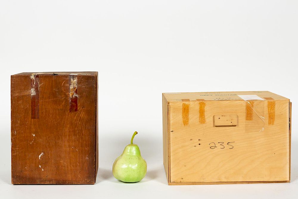 Appraisal: Two Dorothy Doughty Original Wooden Boxes A group of two