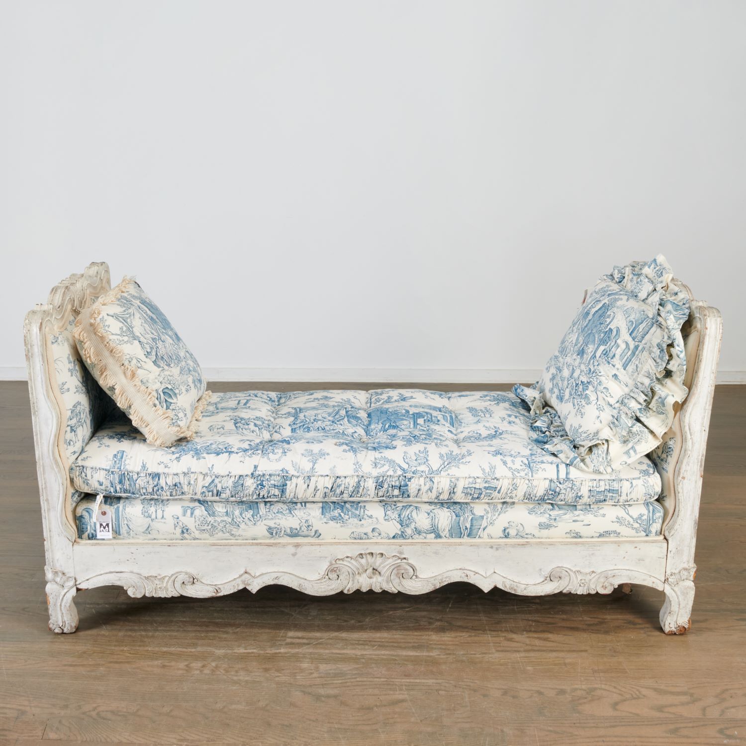 Appraisal: LOUIS XV PAINTED DAYBED SOURCED MICHAEL TAYLOR mid- th c