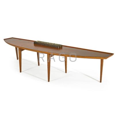 Appraisal: T H ROBSJOHN GIBBINGS WIDDICOMB Coffee table with planter Grand