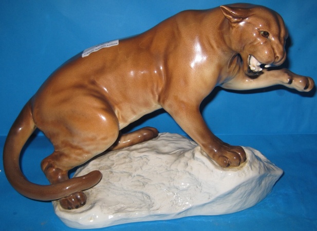 Appraisal: Beswick Large Puma on Rock