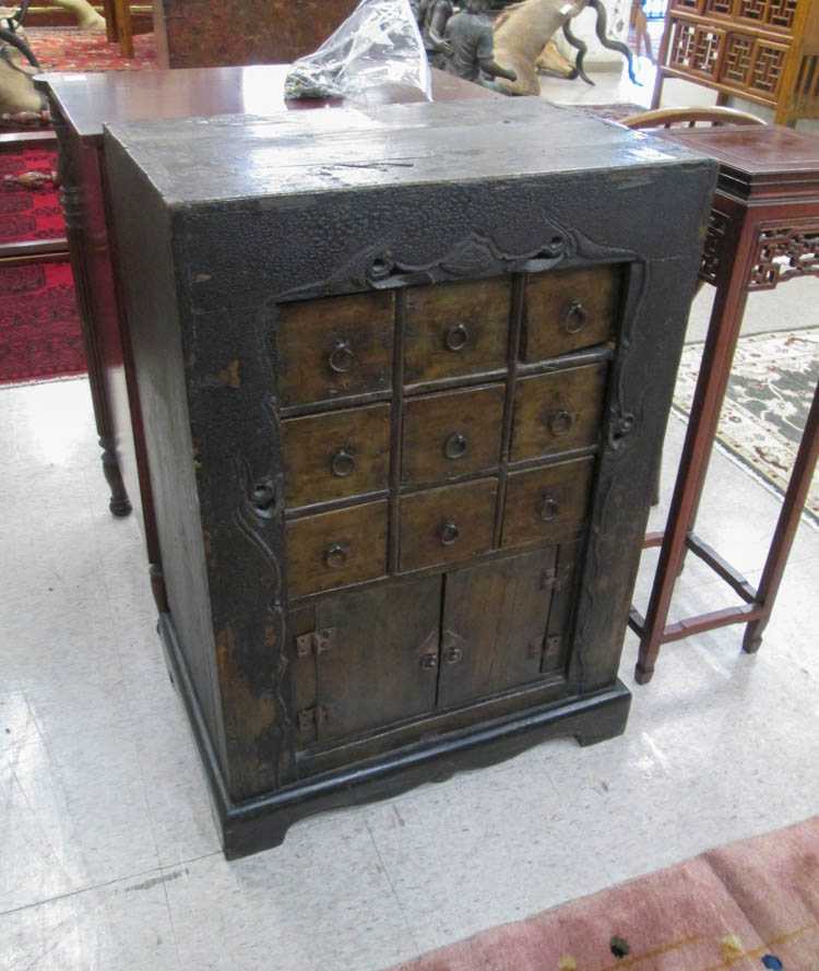 Appraisal: PAIR OF APOTHECARY HERB CHESTS Chinese th century elements each