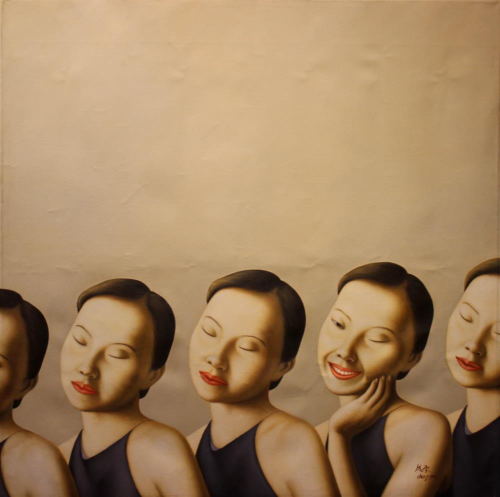 Appraisal: YUN YOU CHENG CHINESE - PORTRAITS Synthetic polymer on canvas