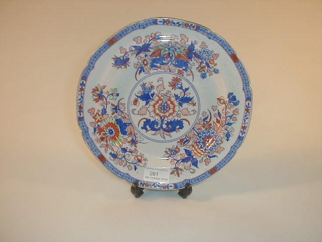 Appraisal: A Spode ironstone plate printed and painted with floral sprays