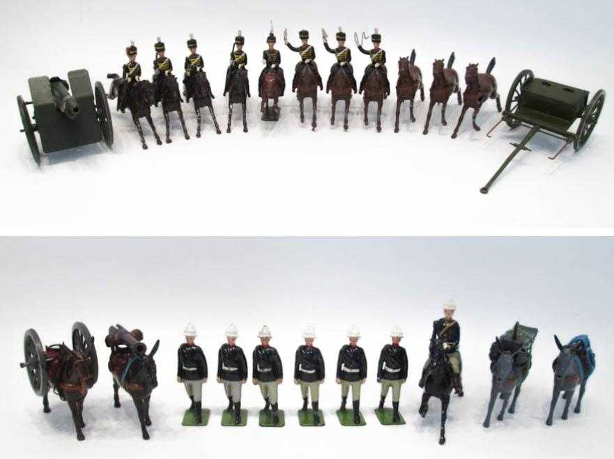 Appraisal: TWO SETS OF W BRITAIN'S TOY SOLDIERS No Royal Artillery