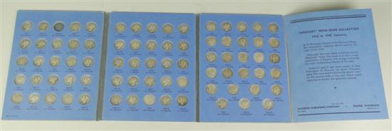 Appraisal: Mercury Dime Collection Dates - missing only -D most grade