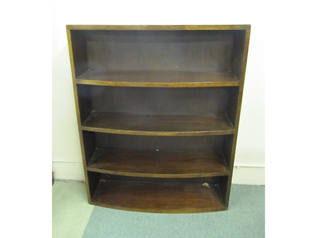 Appraisal: Mahogany open bookcase