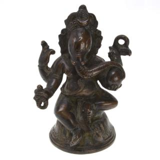 Appraisal: Indian bronze figure of Ganesh Indian bronze figure of Ganesh