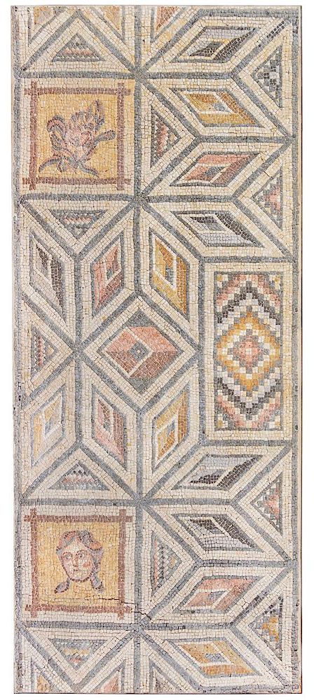 Appraisal: A Roman Marble Mosaic Floor Panel Height x width inches