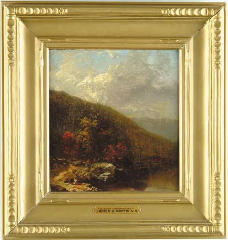 Appraisal: HOMER DODGE MARTIN American - AUTUMN-ADIRONDACKS Oil on canvas landscape