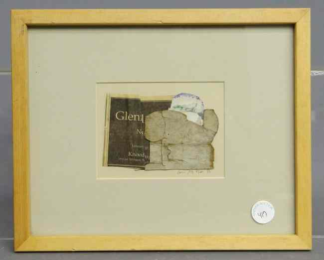 Appraisal: Mixed media signed and dated ''Glenn N Y C William