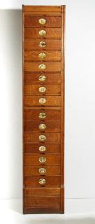 Appraisal: Amberg's Quarter By the Amberg File Index Co having drawers