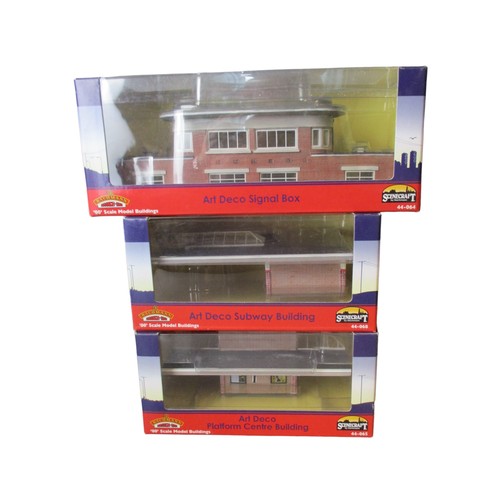 Appraisal: New boxed Bachmann oo gauge buildings Art Deco Signal Box