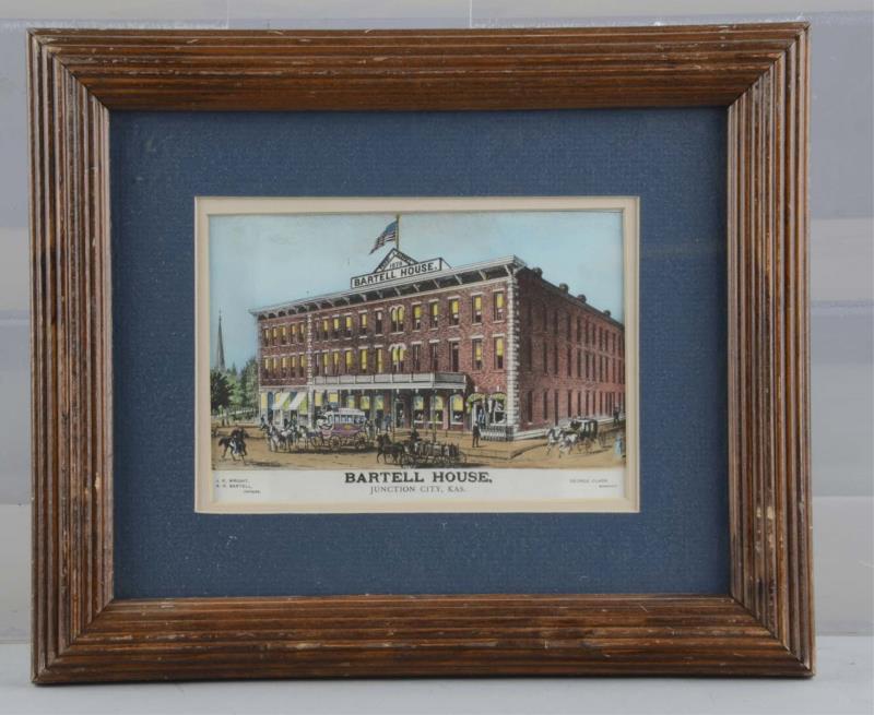 Appraisal: Colorized Lithograph of the Bartell House Hotel This is a