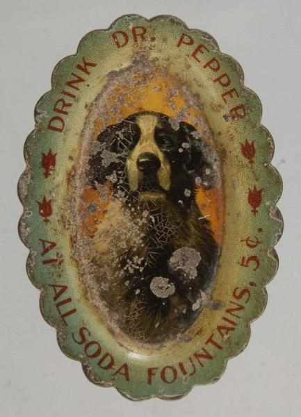 Appraisal: Dr Pepper Pin Tray featuring Dog Description A good bit