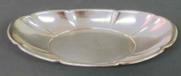 Appraisal: Sterling silver bread tray by Gorham h x w troy