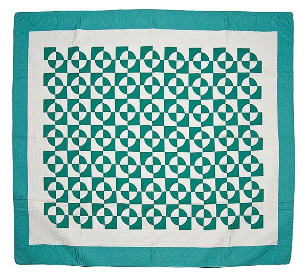 Appraisal: ROBBING PETER TO PAY PAUL PIECED QUILT American ca cotton