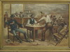 Appraisal: OOC - Western Saloon Scene by Gilman Low dated '