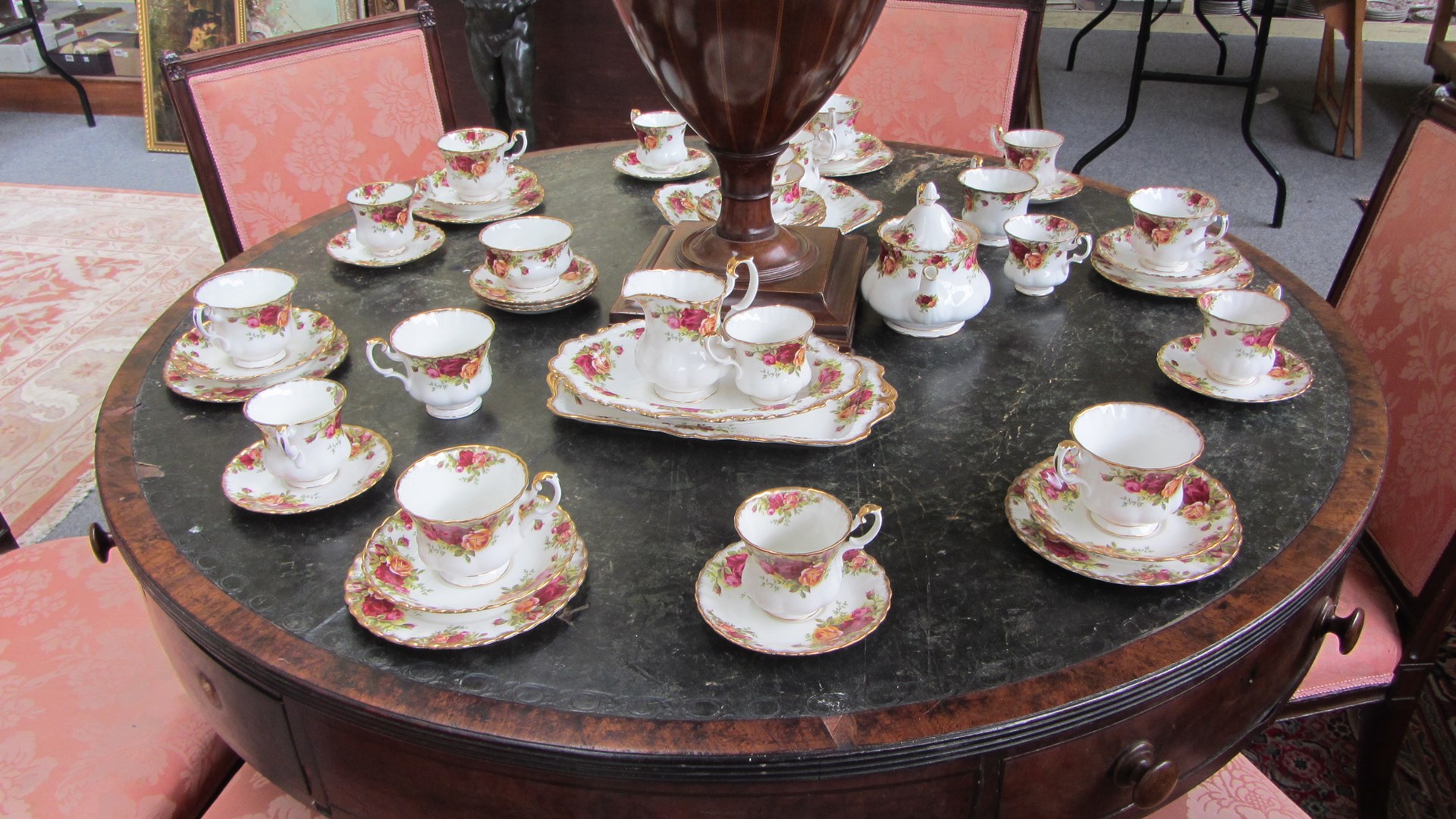 Appraisal: A Royal Albert part tea and coffee service decorated in