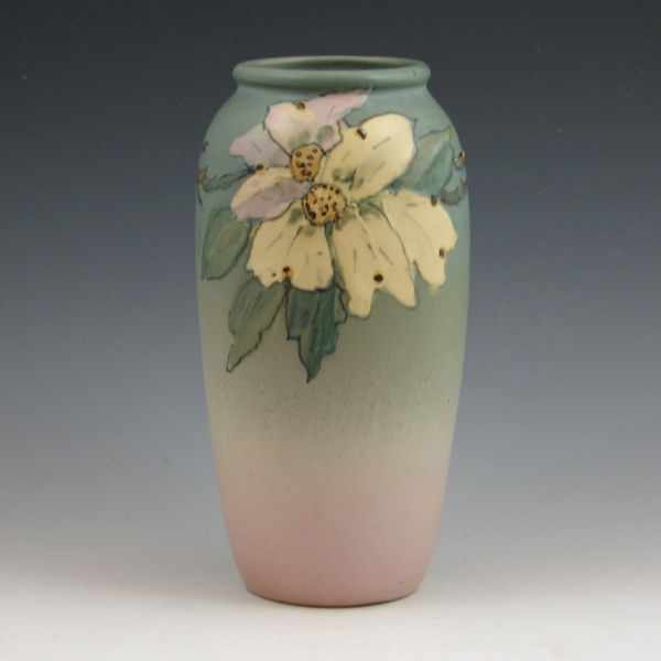 Appraisal: Weller Hudson vase signed A Davis with floral decoration in