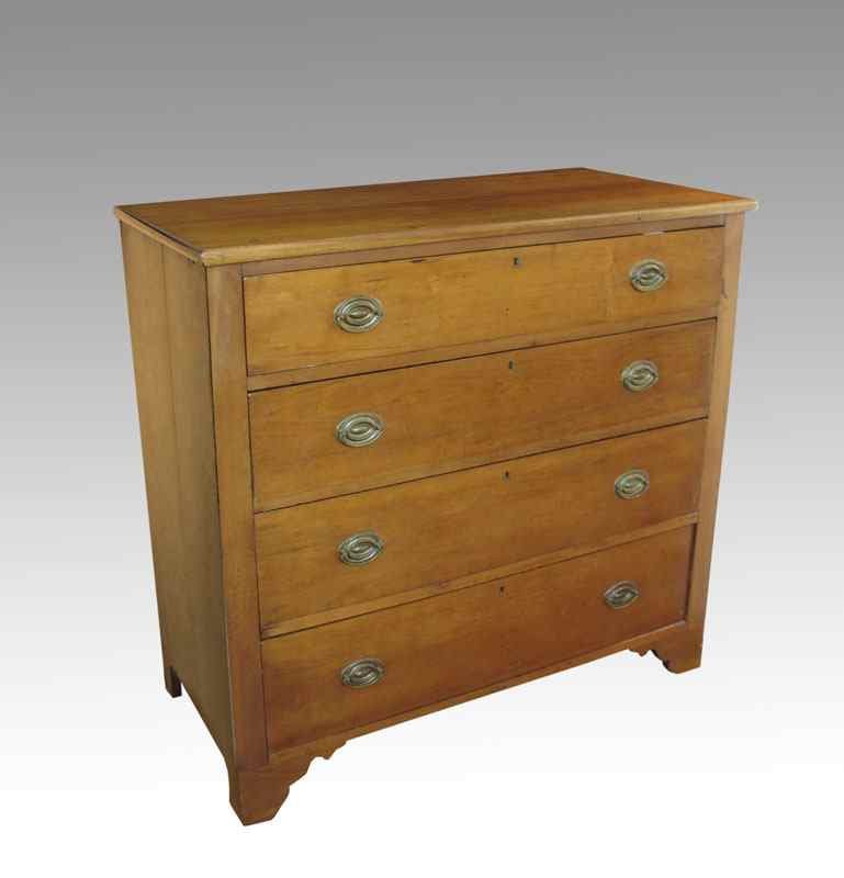 Appraisal: th C AMERICAN COUNTRY CHIPPENDALE STYLE CHEST drawer chest ''